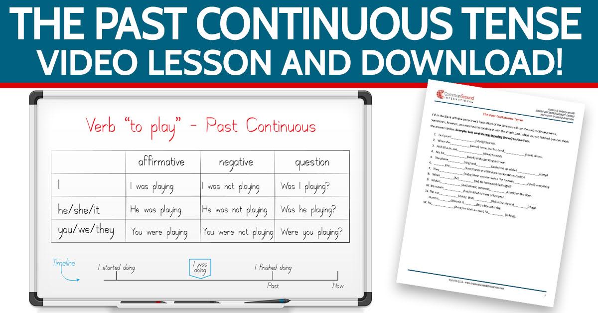 The-Past-Continuous-Tense-In-English