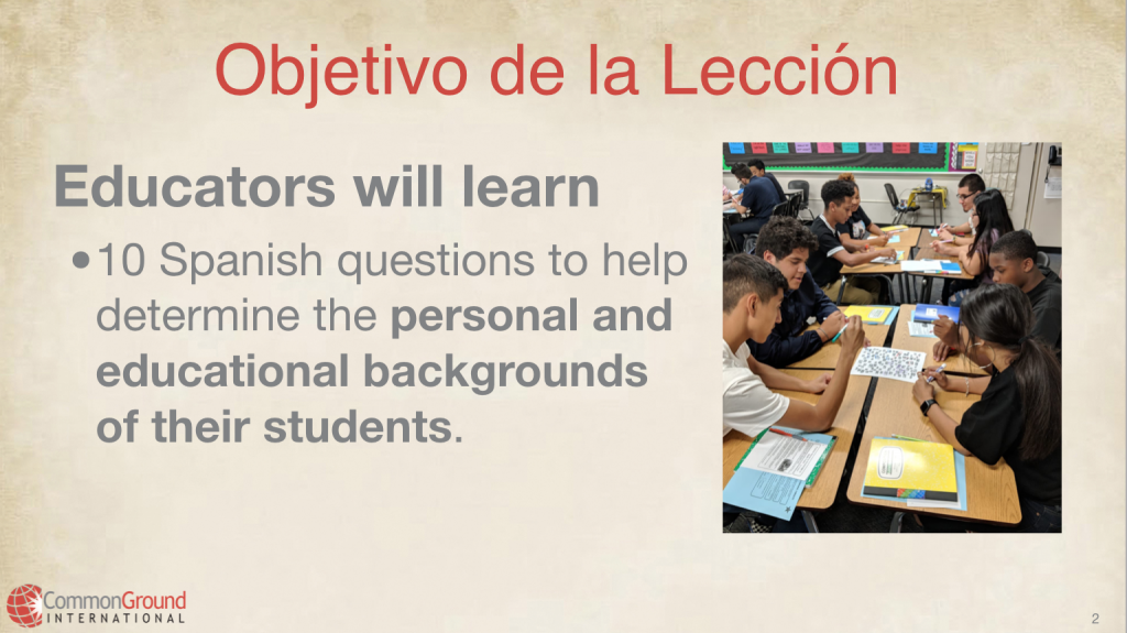 Spanish Conversation Starters to understand your students