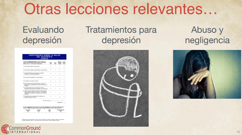 Other mental health in Spanish lessons