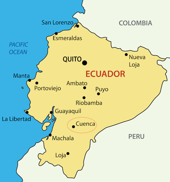 Our location in Ecuador