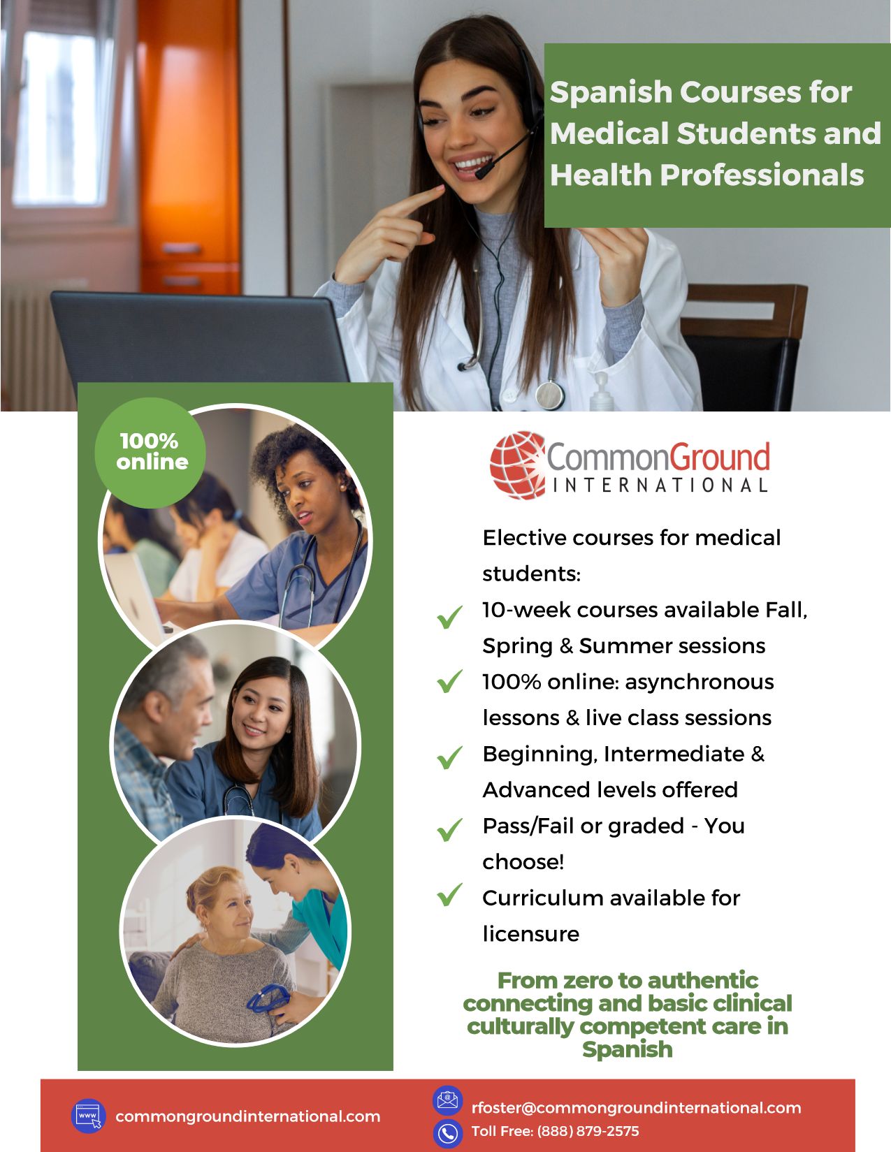 Spanish Courses for Medical Students and Health Professionals