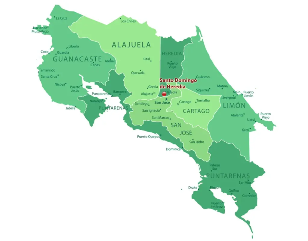 Costa Rica map - Common Ground International
