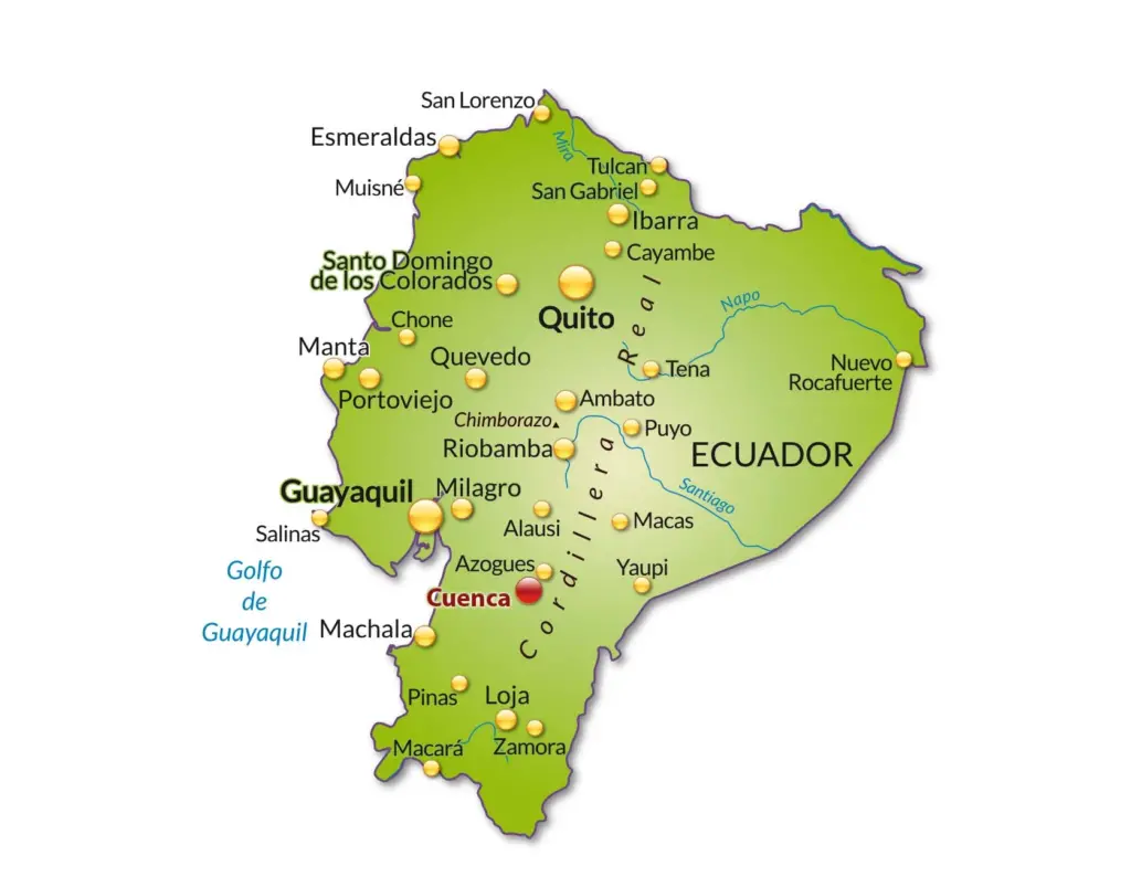 Ecuador map - Common Ground International