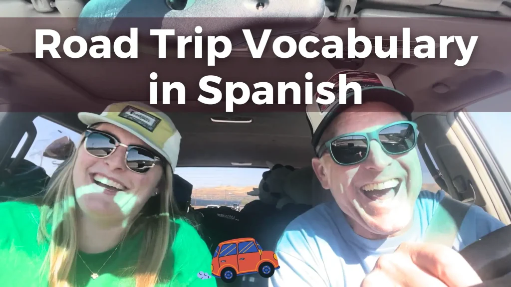 Father and daughter in a road trip
