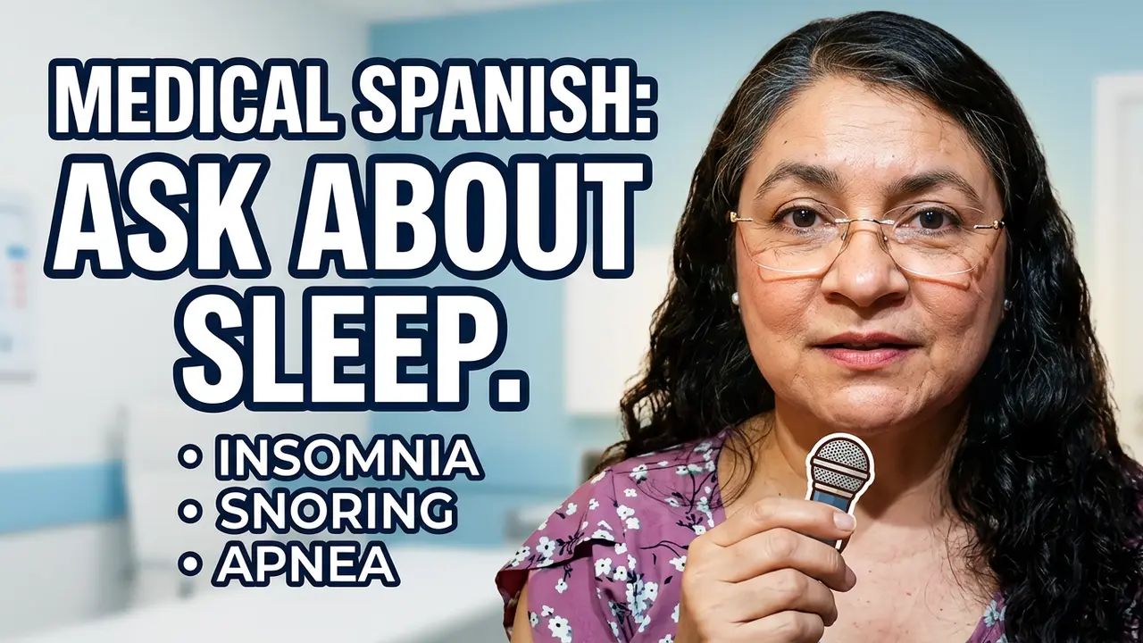 Sleep Habits in Spanish: Essential Vocabulary & Patient Questions for Healthcare Providers
